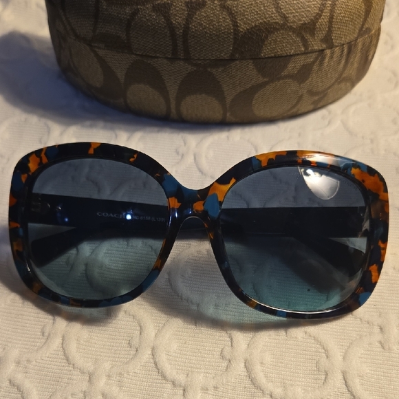 Coach Tortoise Shell Sunglasses - Picture 1 of 16